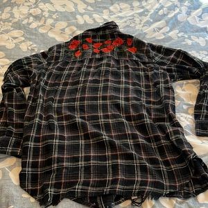 American Eagle plaid button down